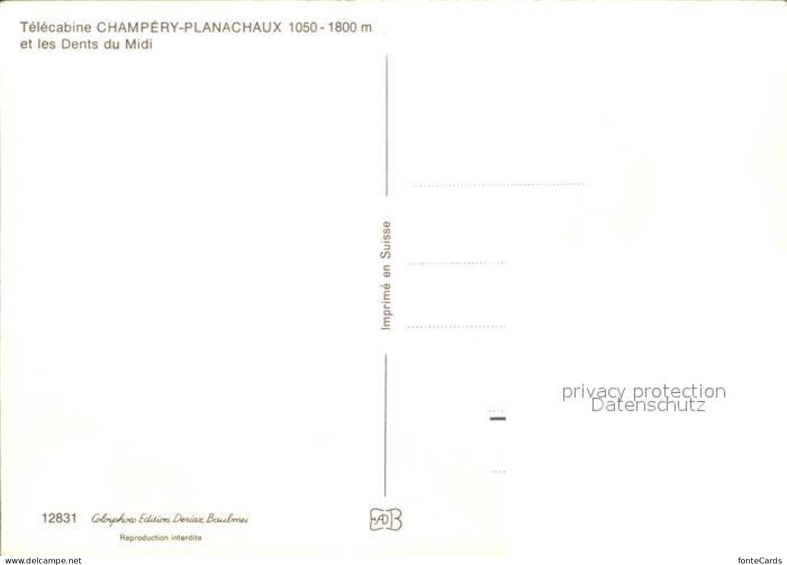 11972573 Champery Telecabine Champery-Planachaux Champery - Autres & Non Classés