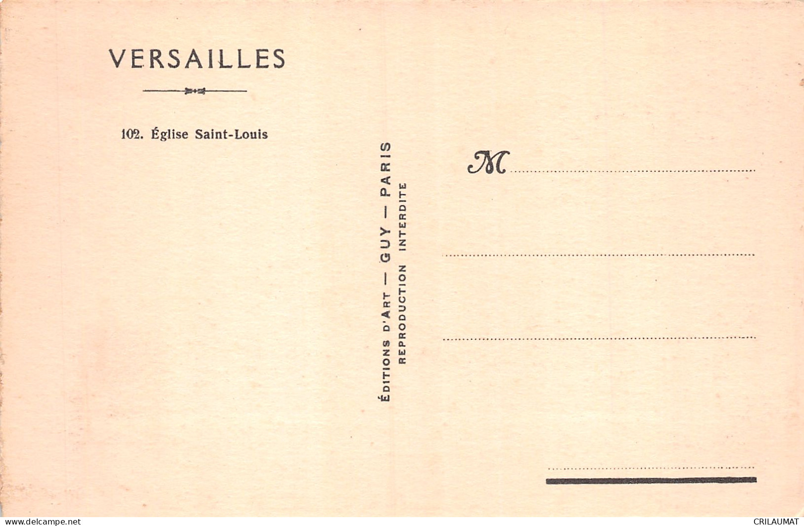 78-VERSAILLES EGLISE SAINT LOUIS-N°T5093-H/0075 - Versailles (Château)