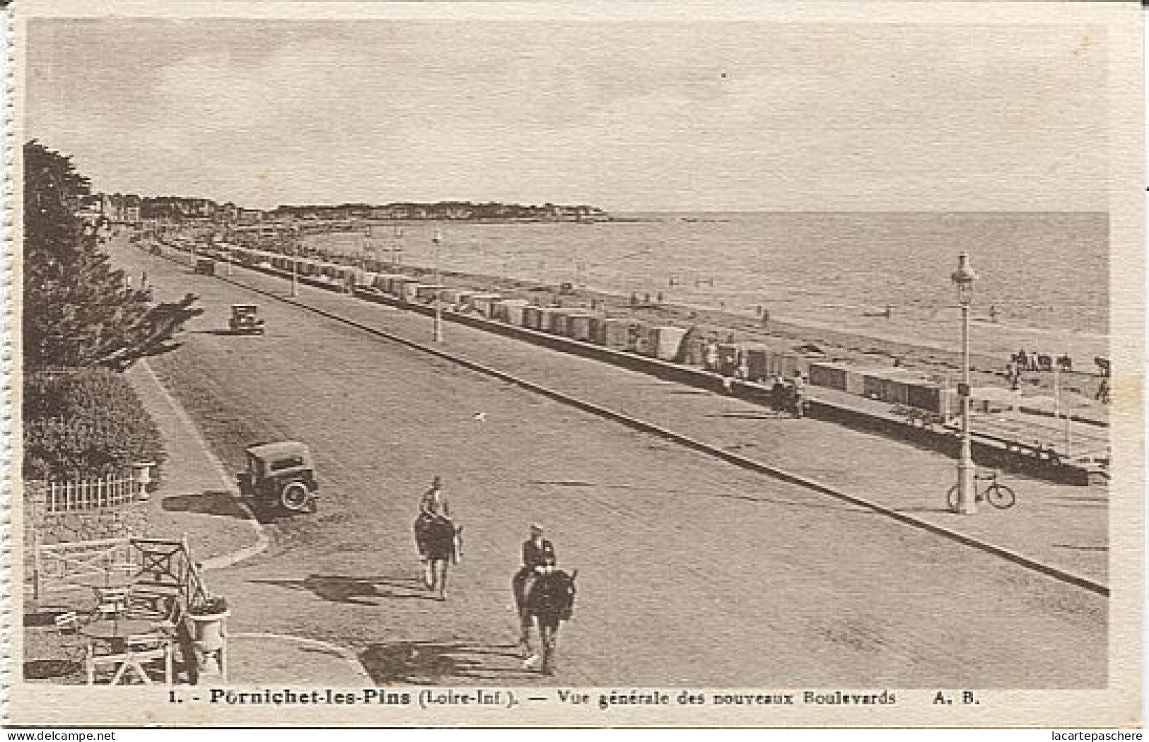 X122034 LOIRE ATLANTIQUE PORNICHET LES PINS VUE GENERALE DES NOUVEAUX BOULEVARDS - Pornichet