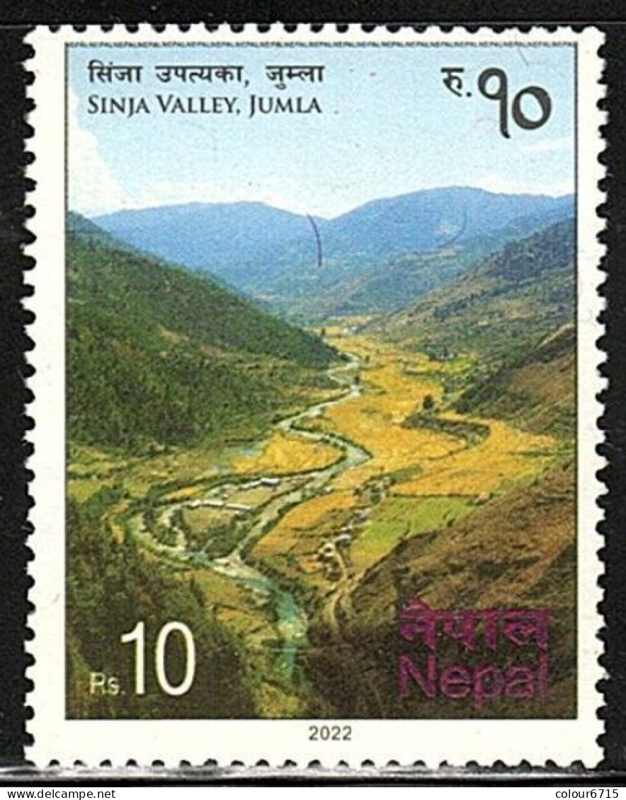 Nepal 2022 Landscape Of SINJA Valley Stamp 1v MNH - Nepal