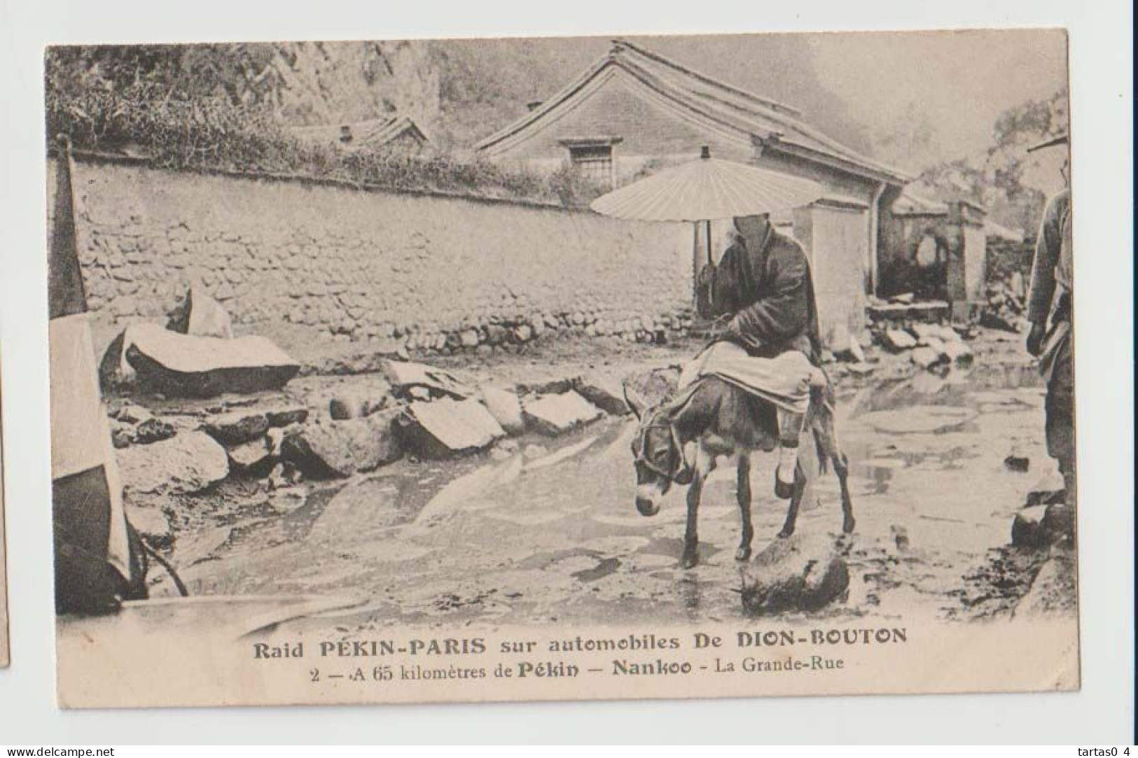 CHINE - NANKOO  Raid Paris Pekin DE DION BOUTON La Grande Rue A Nankoo Animé Bon état - China