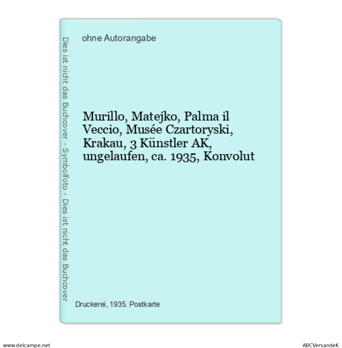 Murillo, Matejko, Palma Il Veccio, Musée Czartoryski, Krakau, 3 Künstler AK, Ungelaufen, Ca. 1935, Konvolut - Sin Clasificación