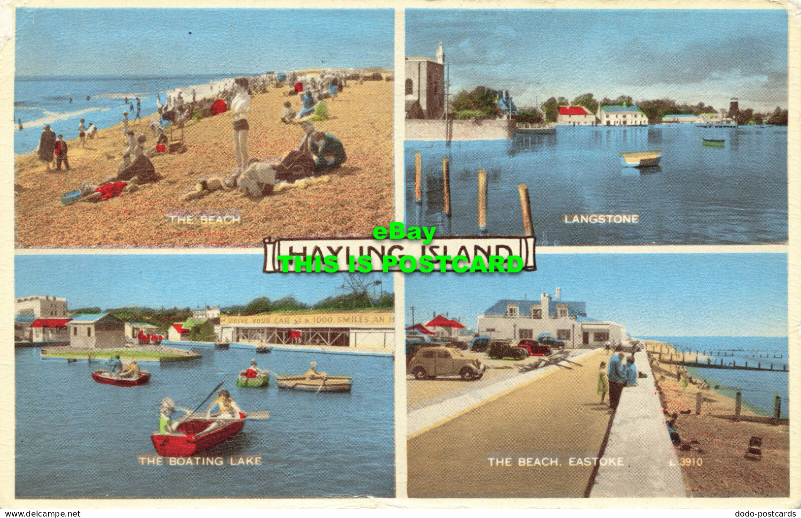 R568914 Hayling Island. L. 3910. Carbo Colour 1059V Style Postcard. Valentines. - Welt