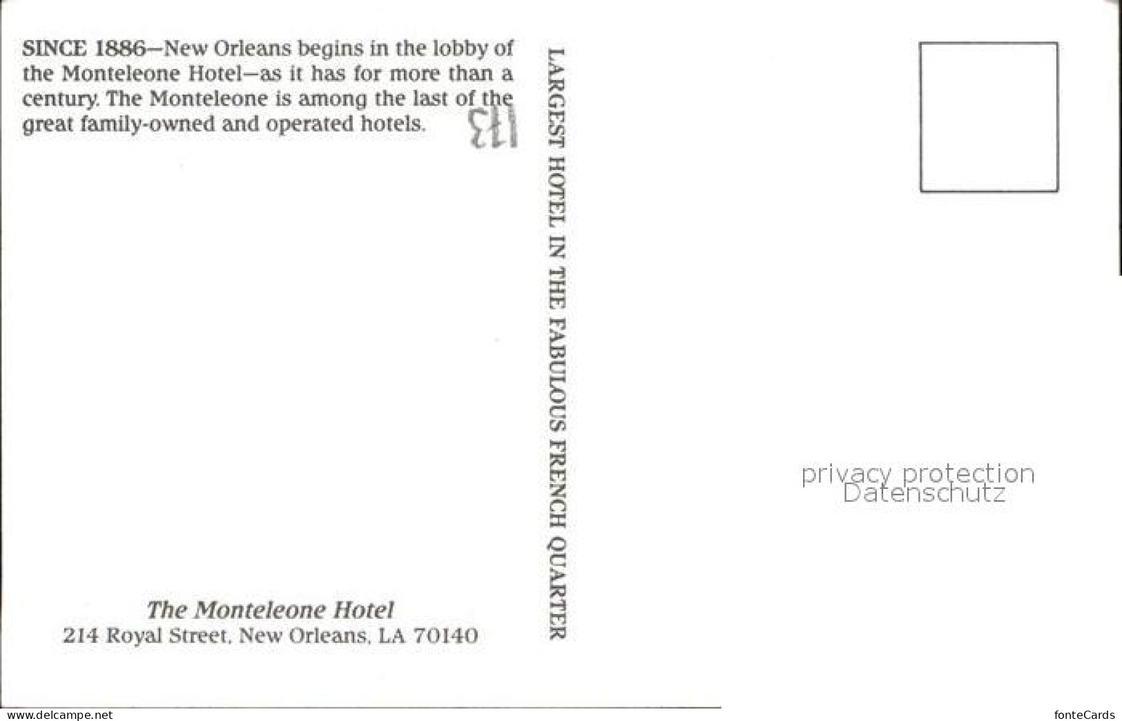 11972178 New_Orleans_Louisiana Monteleone Hotel - Autres & Non Classés