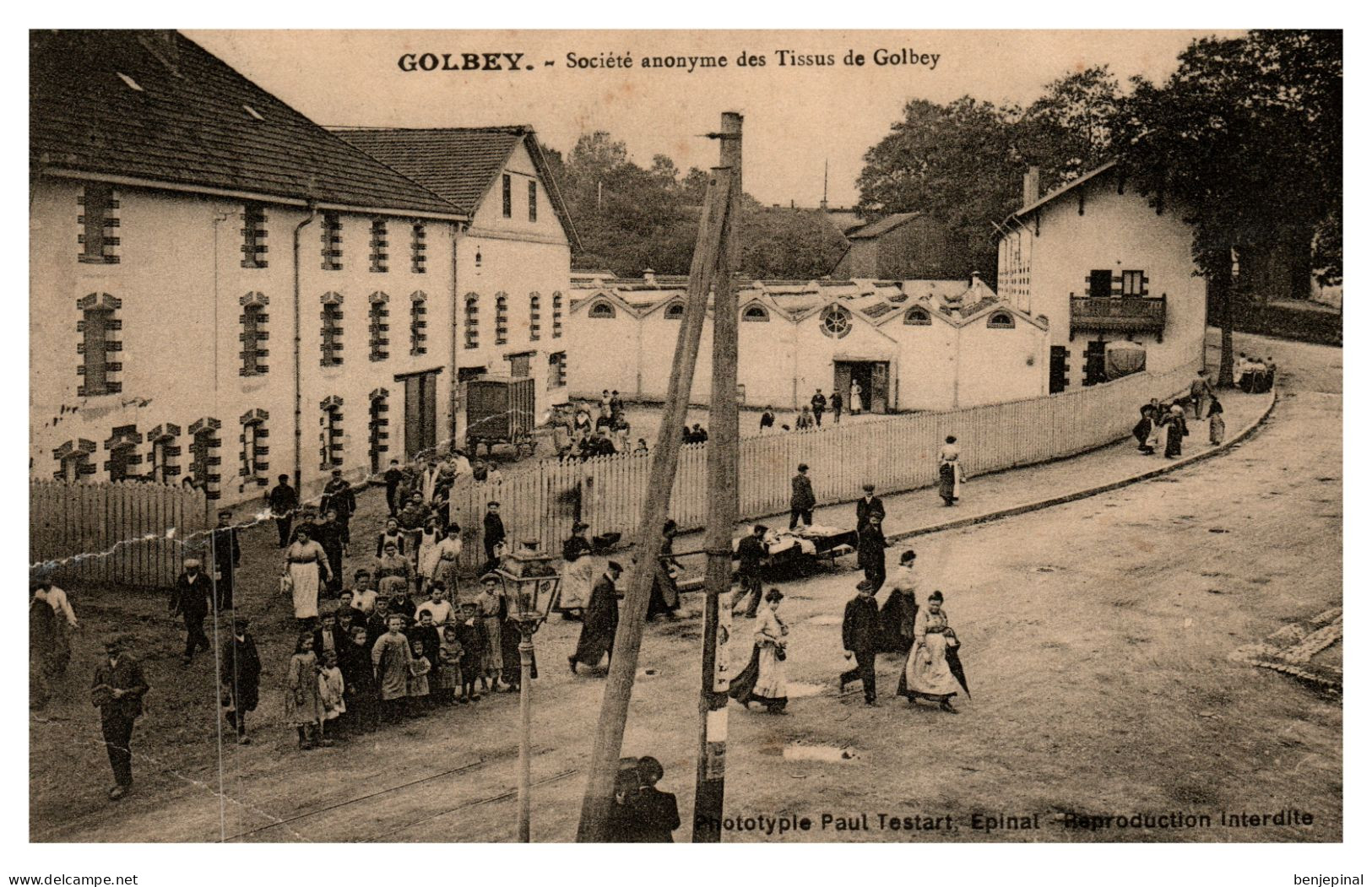 Golbey - Société Anonyme Des Tissus De Golbey (Testart éditeur à Epinal) - Golbey