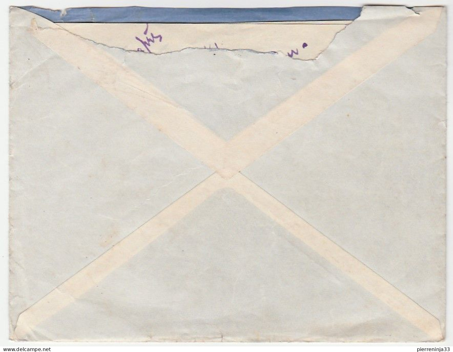Lettre Louga / Sénégal Avec Contrôle Postal Pour Bordeaux, 1940 - Briefe U. Dokumente