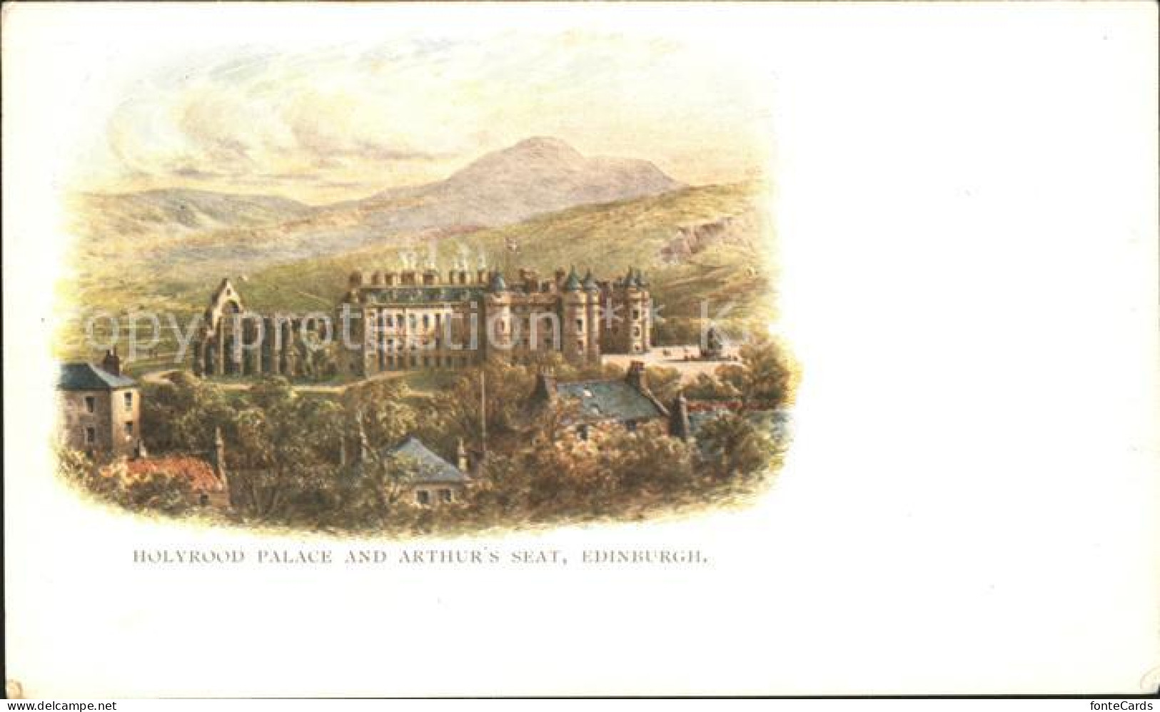 11971447 Edinburgh Holyrood Palace And Arthurs Seat Edinburgh - Autres & Non Classés