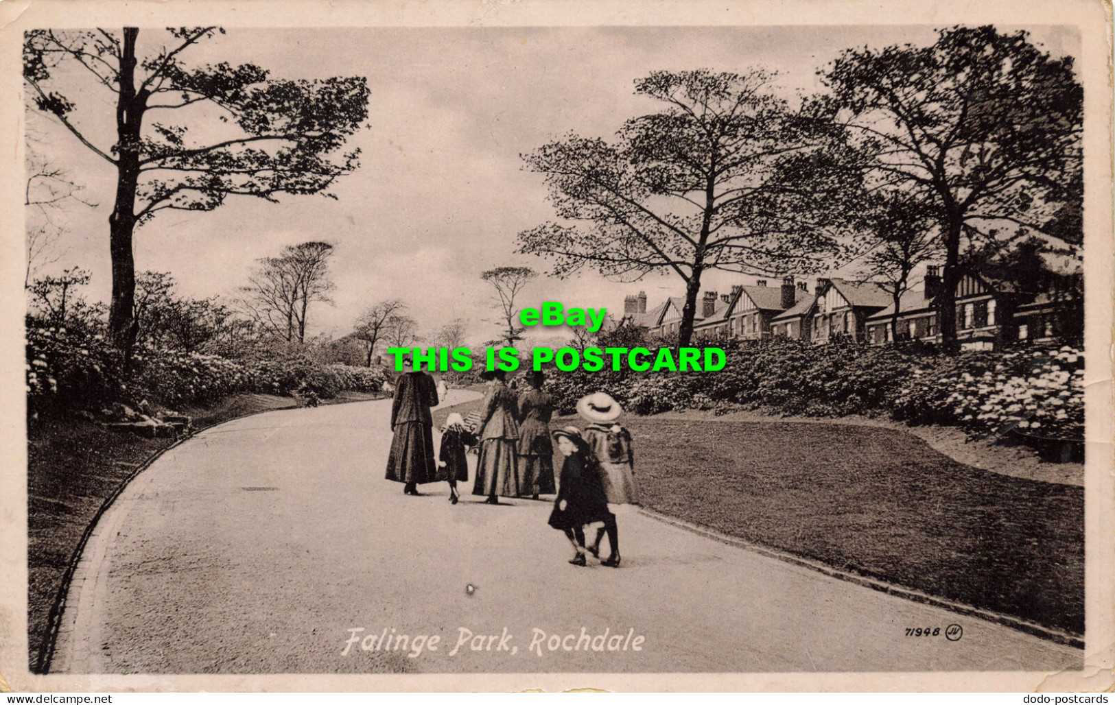 R568927 Falinge Park. Rochdale. 71948. Valentines Series. 1918 - Welt