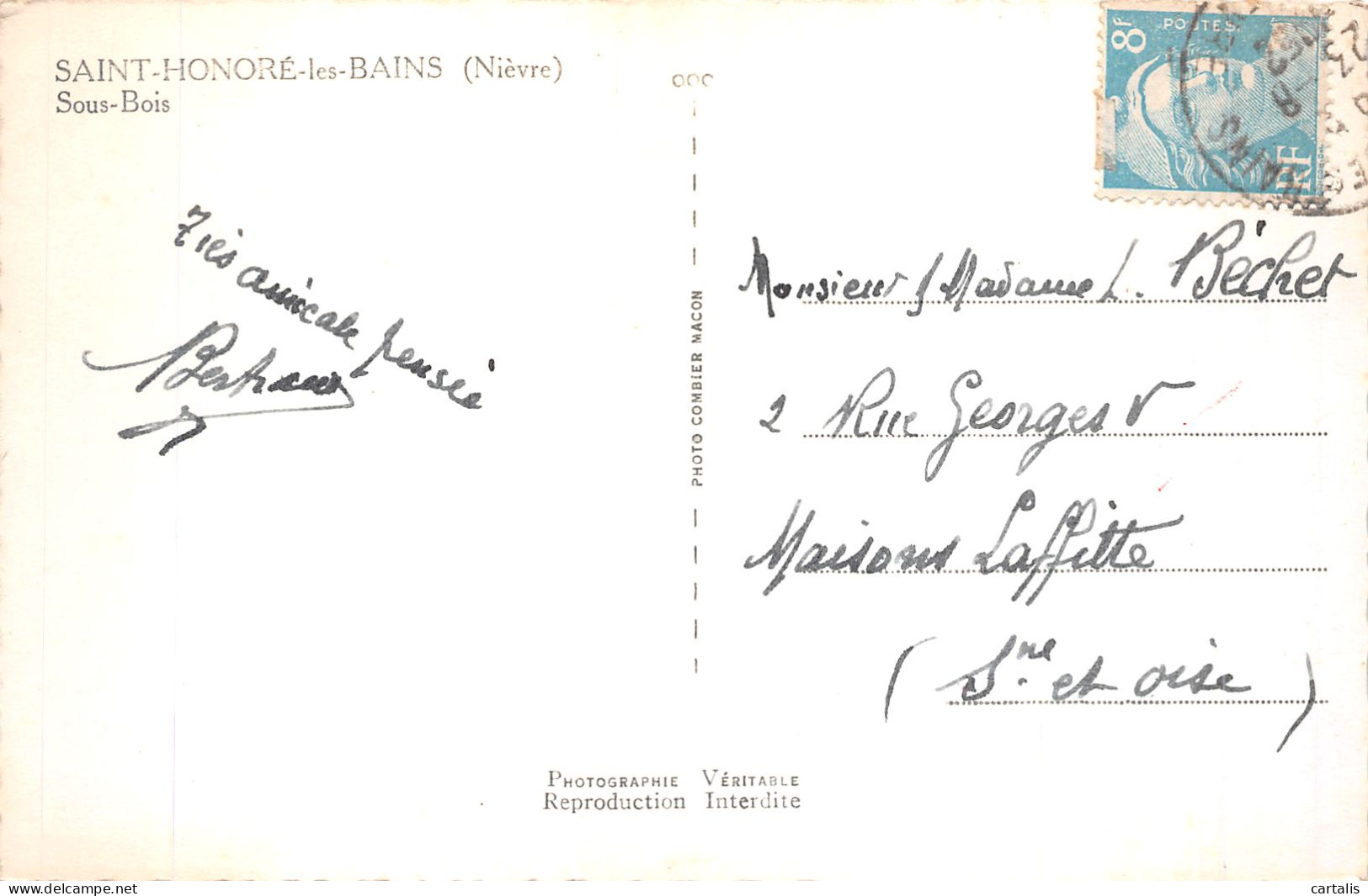 58-SAINT HONORE LES BAINS-N°4465-C/0131 - Other & Unclassified