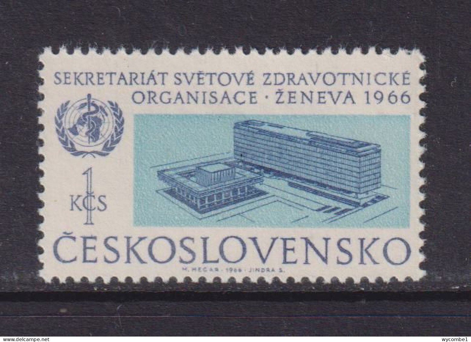 CZECHOSLOVAKIA  - 1966 WHO 1k Never Hinged Mint - Ongebruikt