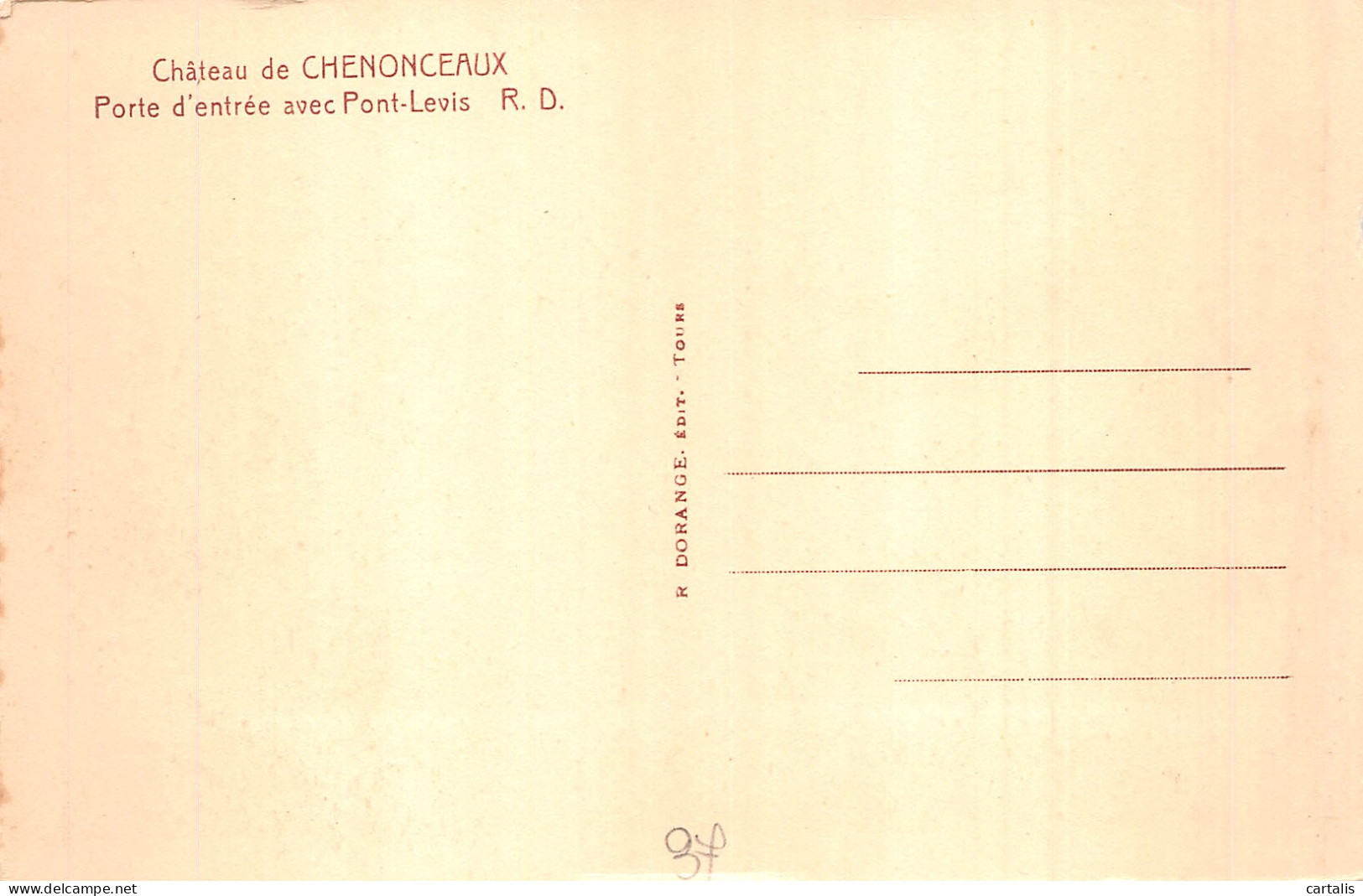 37-CHENONCEAUX-N°4465-B/0367 - Chenonceaux