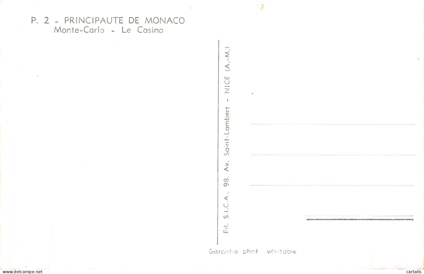 98-MONACO-N°4465-B/0311 - Autres & Non Classés