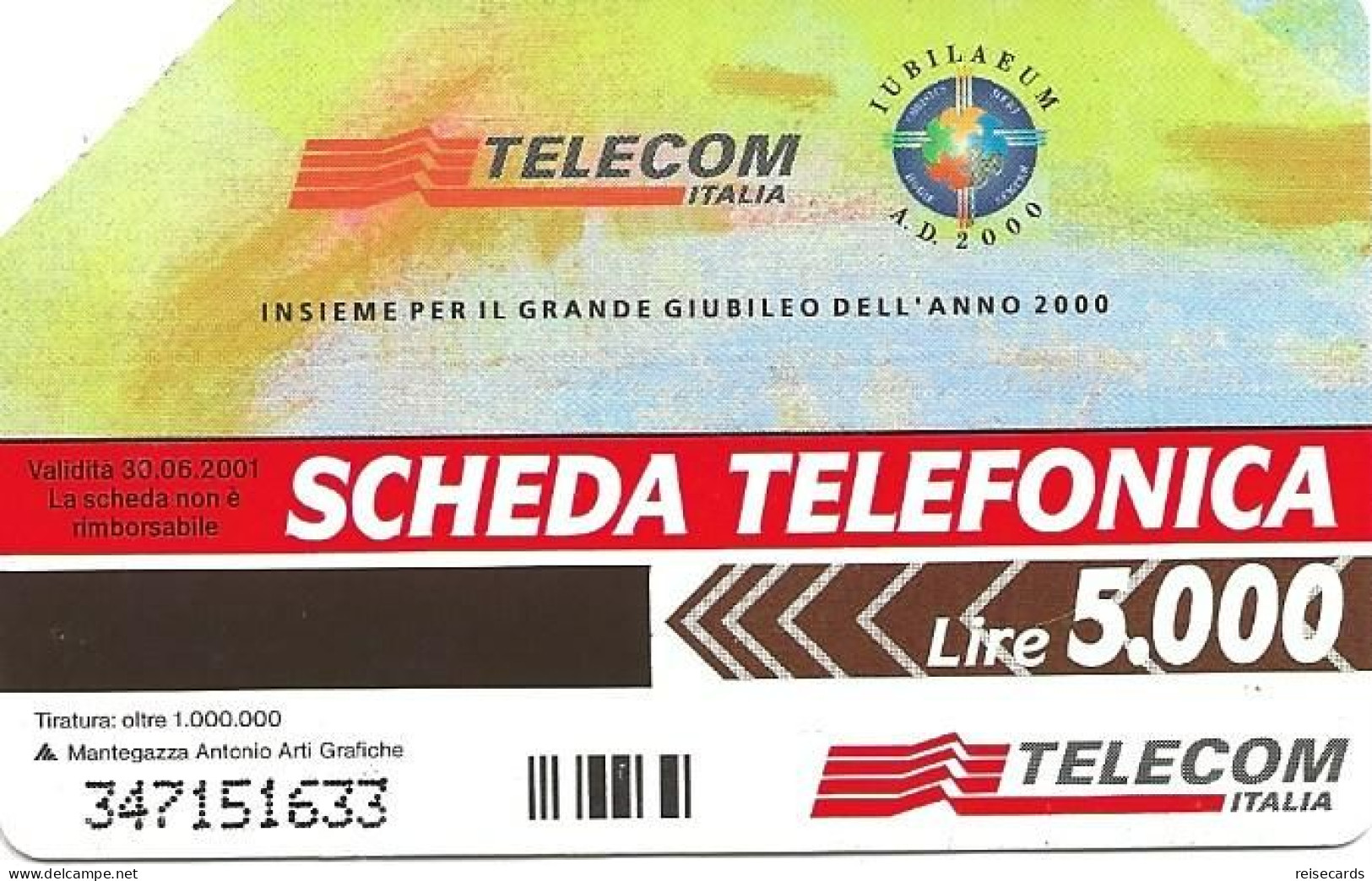 Italy: Telecom Italia - Le Opere Di Misericordia - Öff. Werbe-TK