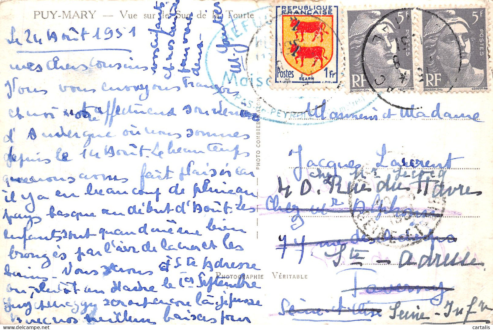 15-PUY MARY-N°4465-A/0095 - Autres & Non Classés