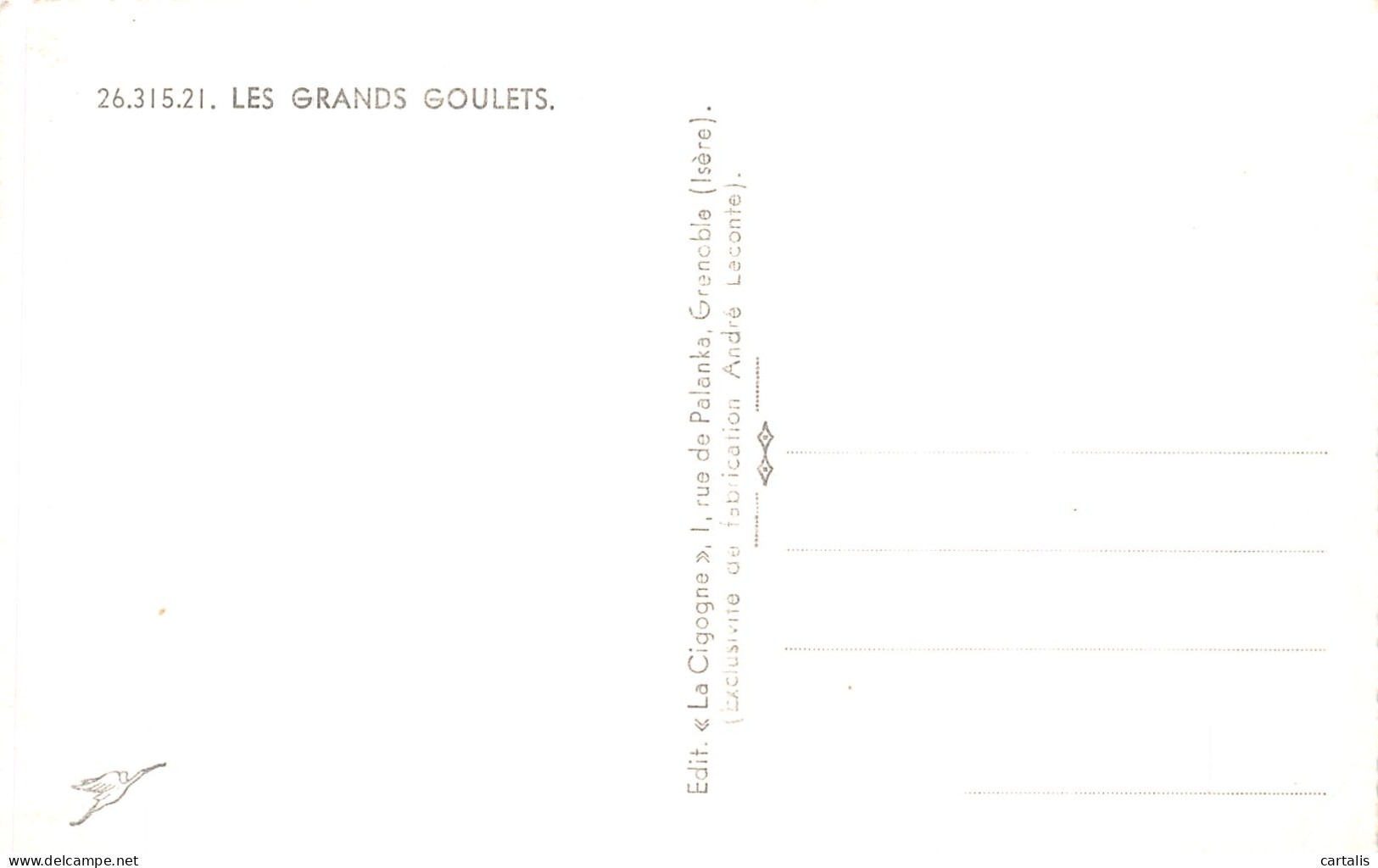 26-LES GRANDS GOULETS-N°4464-H/0399 - Les Grands Goulets