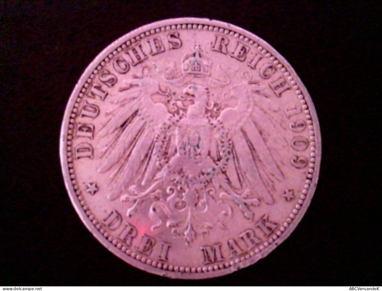 Münze/Medaille: 3 Reichsmark, Wilhelm II, 2 1909 - Numismatik