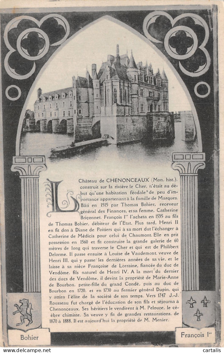 37-CHATEAU DE CHENONCEAUX-N°4465-E/0039 - Altri & Non Classificati