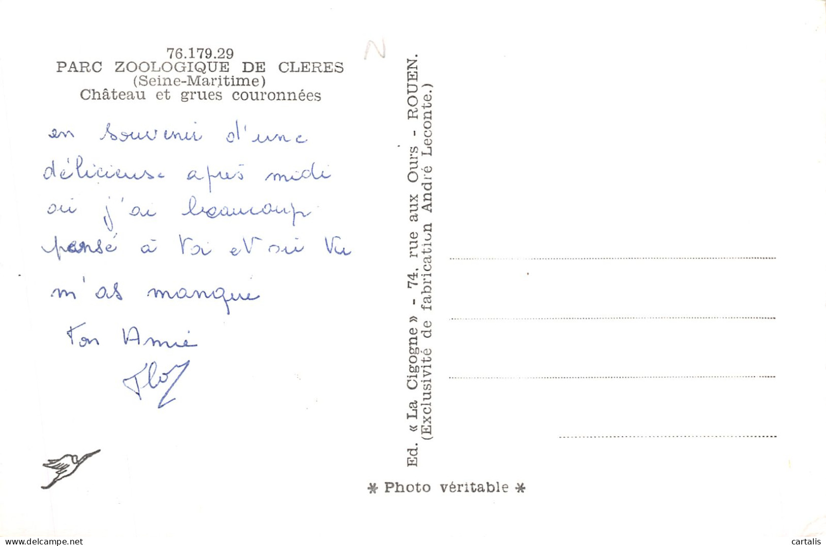 76-PARC ZOOLOGIQUE DE CLERES-N°4465-D/0353 - Other & Unclassified