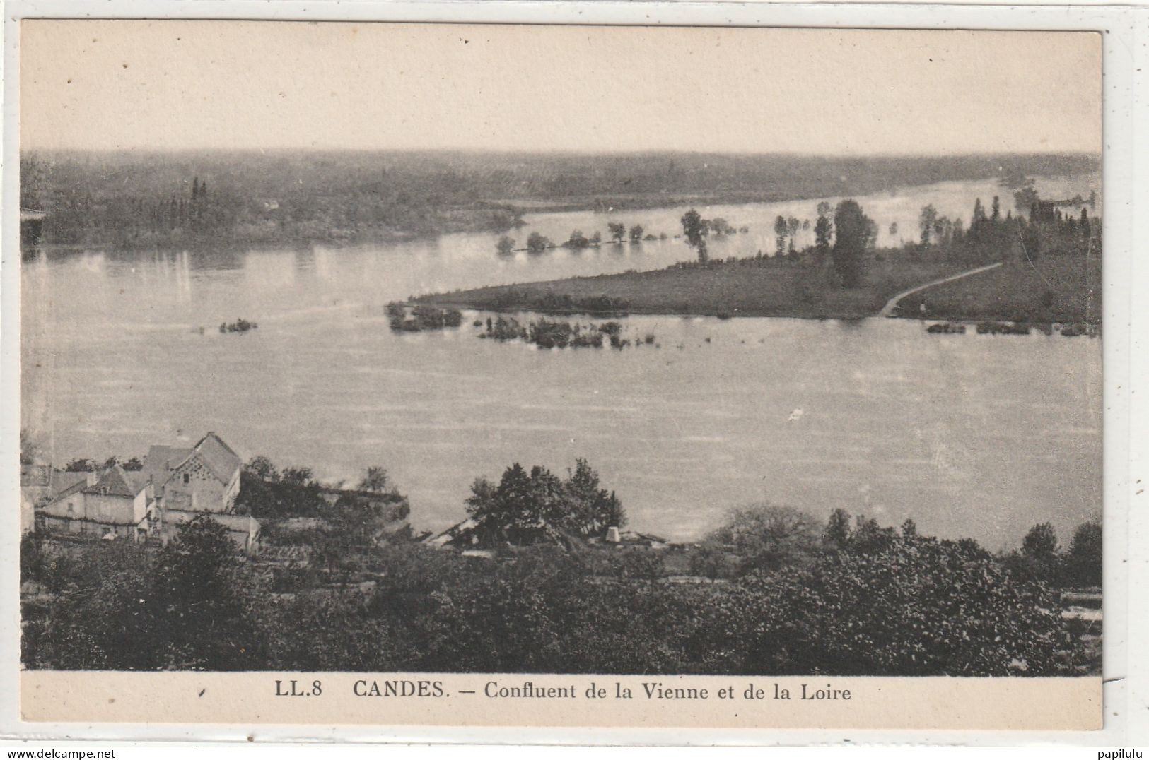 110 DEPT 37 : édit. L L N° 8 : Candes Confluent De La Vienne Et De La Loire - Altri & Non Classificati