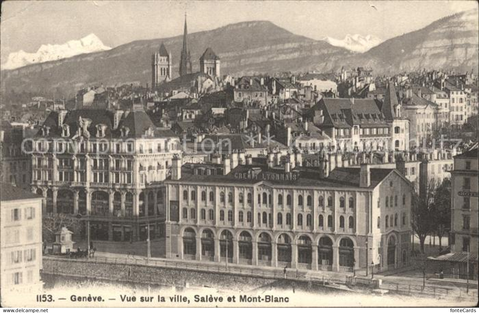 11969658 Geneve GE Vue Sur La Ville Saleve Et Mont Blanc Geneve - Sonstige & Ohne Zuordnung