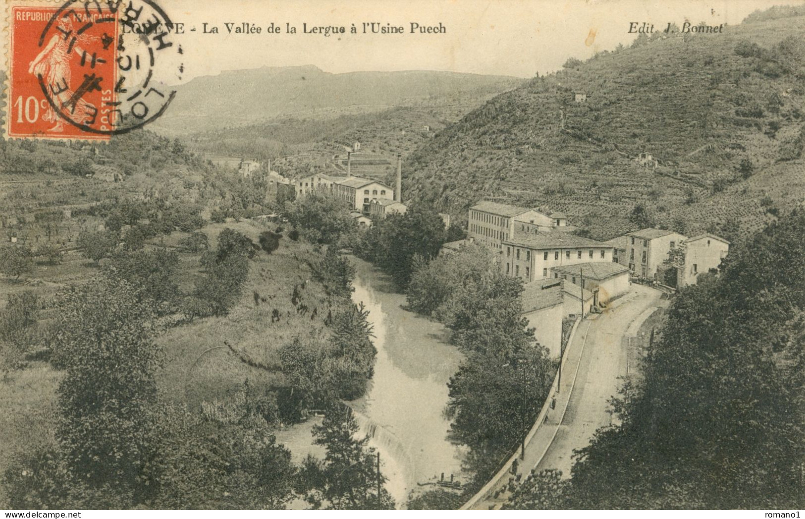 34)   LODEVE  -  La Vallée De La Lergue à L' Usine Puech - Lodeve