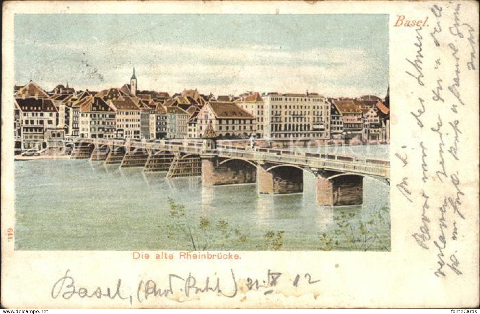 11969564 Basel BS Die Alte Rheinbruecke Basel BS - Autres & Non Classés