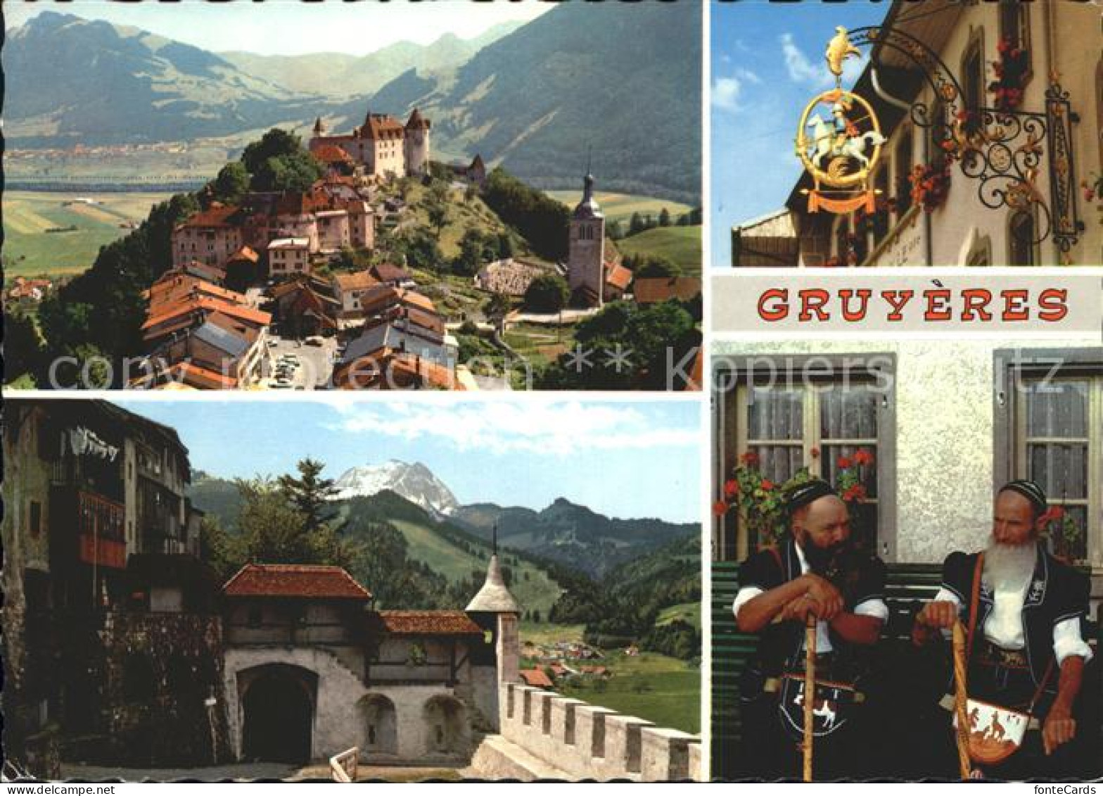 11968331 Gruyeres FR Tracht Burg  Gruyeres - Sonstige & Ohne Zuordnung
