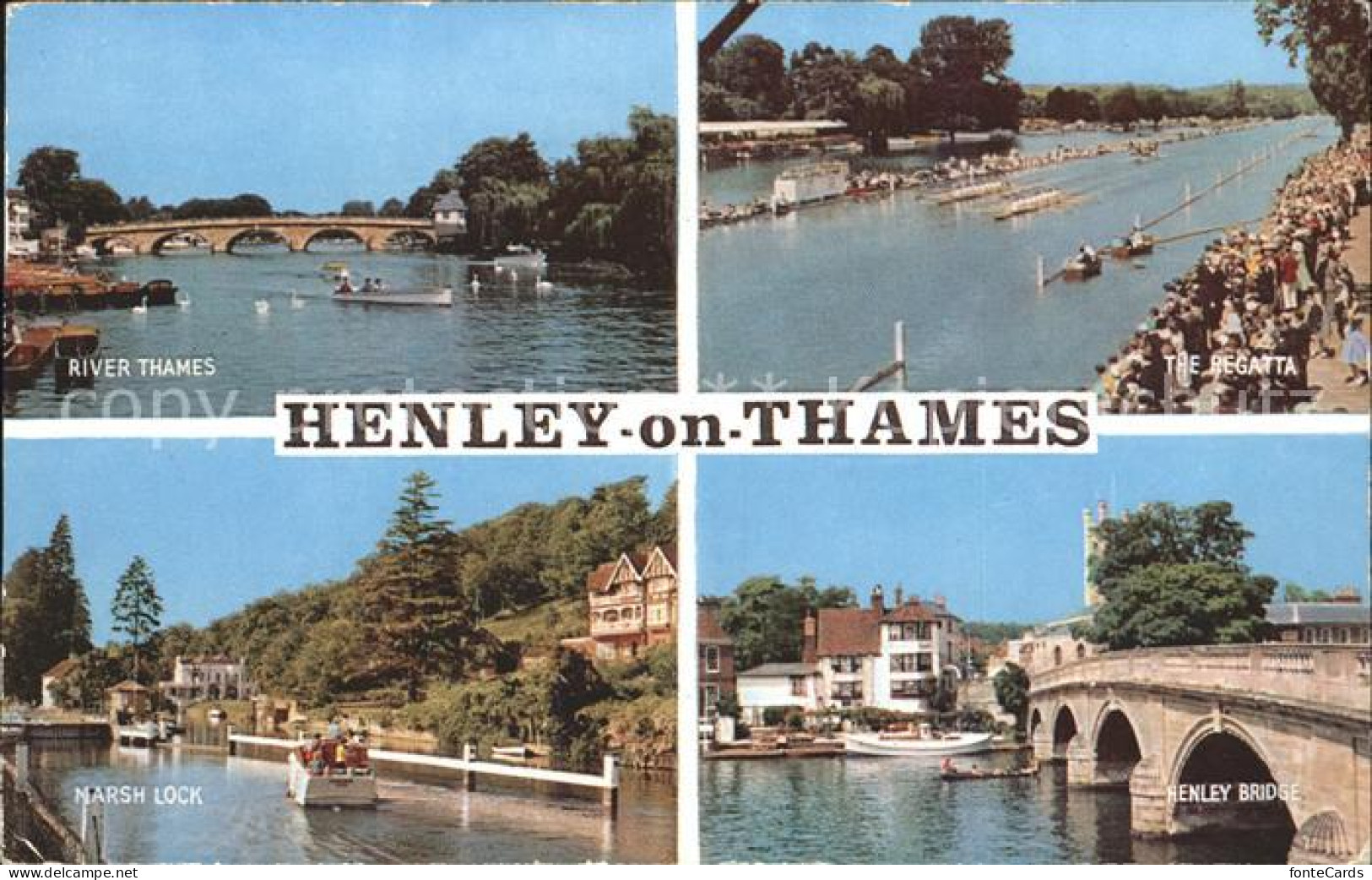 11967976 Henley-on-Thames River Thames Regatta Narsh Lock Henley Bridge Grossbri - Autres & Non Classés