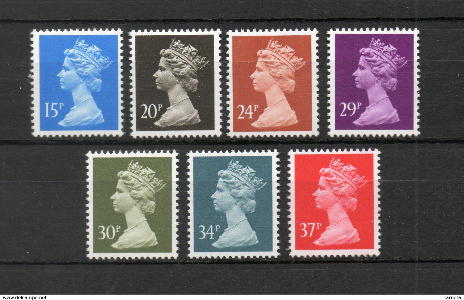 GRANDE BRETAGNE  N° 1402 à 1408    NEUFS SANS CHARNIERE  COTE  17.50€    REINE ELIZABETH II - Unused Stamps