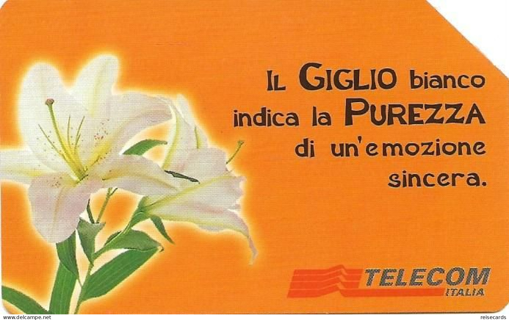 Italy: Telecom Italia - Messaggi Floreali, Il Giglio - Openbare Reclame