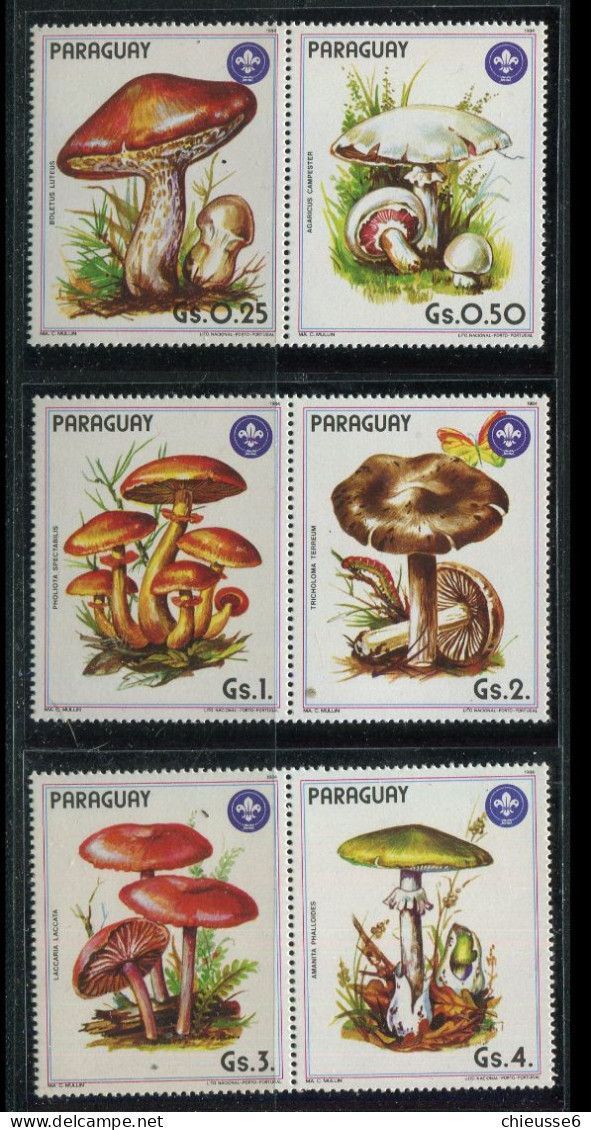 Paraguay ** N° 2207 à 2212 - Champignons - Paraguay