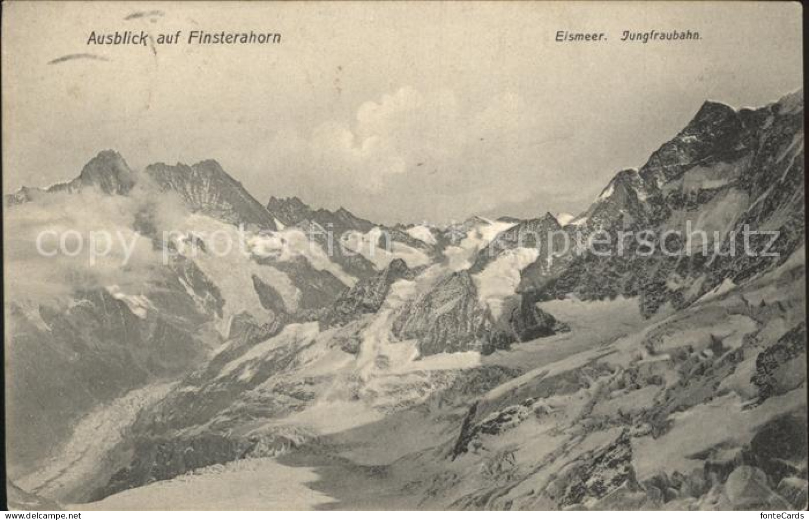 11966200 Interlaken BE Finsterahorn Eismeer Jungfraubahn Interlaken - Autres & Non Classés