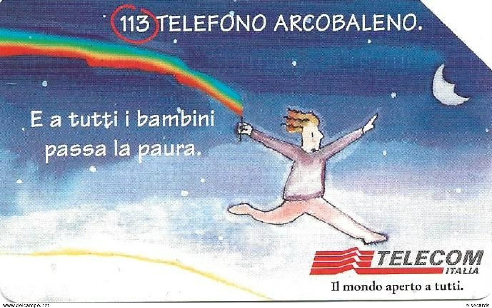 Italy: Telecom Italia - 113 Telefono Acrobaleno - Öff. Werbe-TK