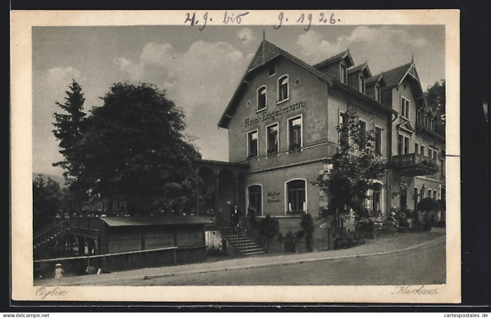 AK Oybin, Kurhaus Hotel-Engelmann  - Oybin