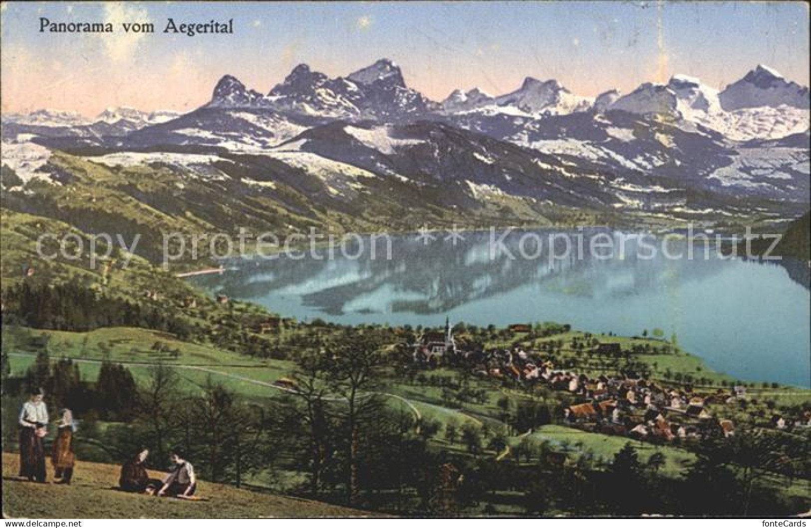 11965208 Aegeri Aegeri Unteraegeri Unter-Aegeri ZG Panorama Aegerital See Alpen  - Other & Unclassified