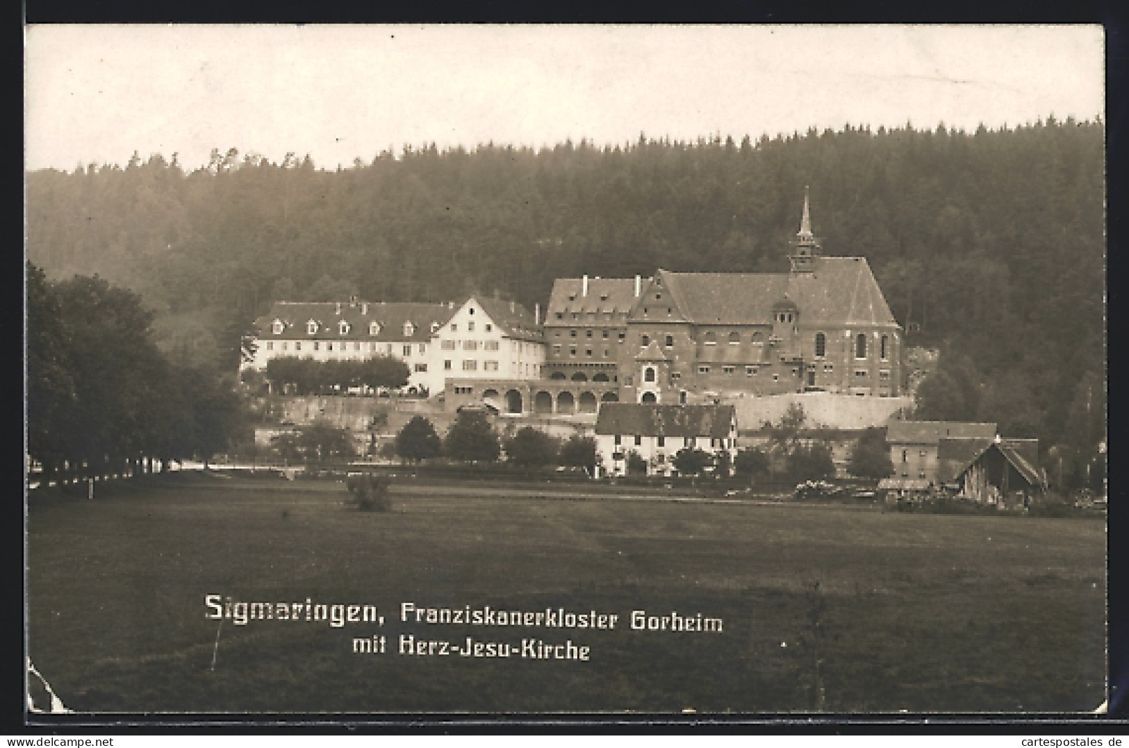 AK Sigmaringen, Franziskanerkloster Gorheim Mit Herz-Jesu-Kirche  - Sigmaringen