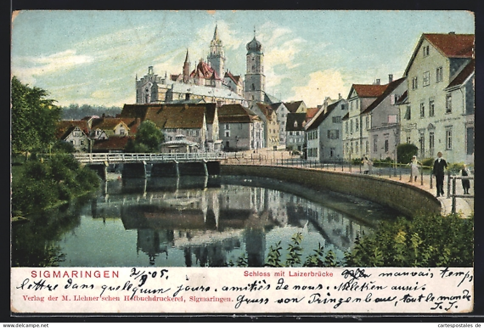 AK Sigmaringen, Schloss Und Laizerbrücke  - Sigmaringen