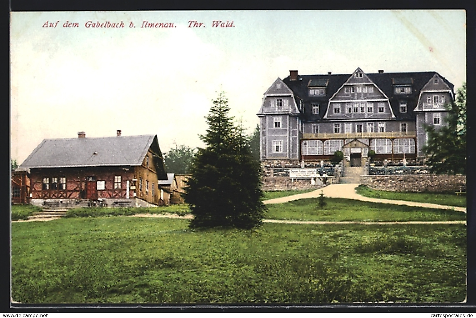 AK Ilmenau /Th., Häuser Auf Dem Gabelbach  - Ilmenau