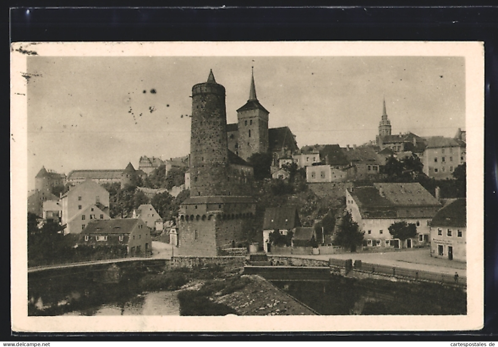 AK Bautzen, Ortsansicht Von Der Kronprinzenbrücke Aus Gesehen  - Bautzen