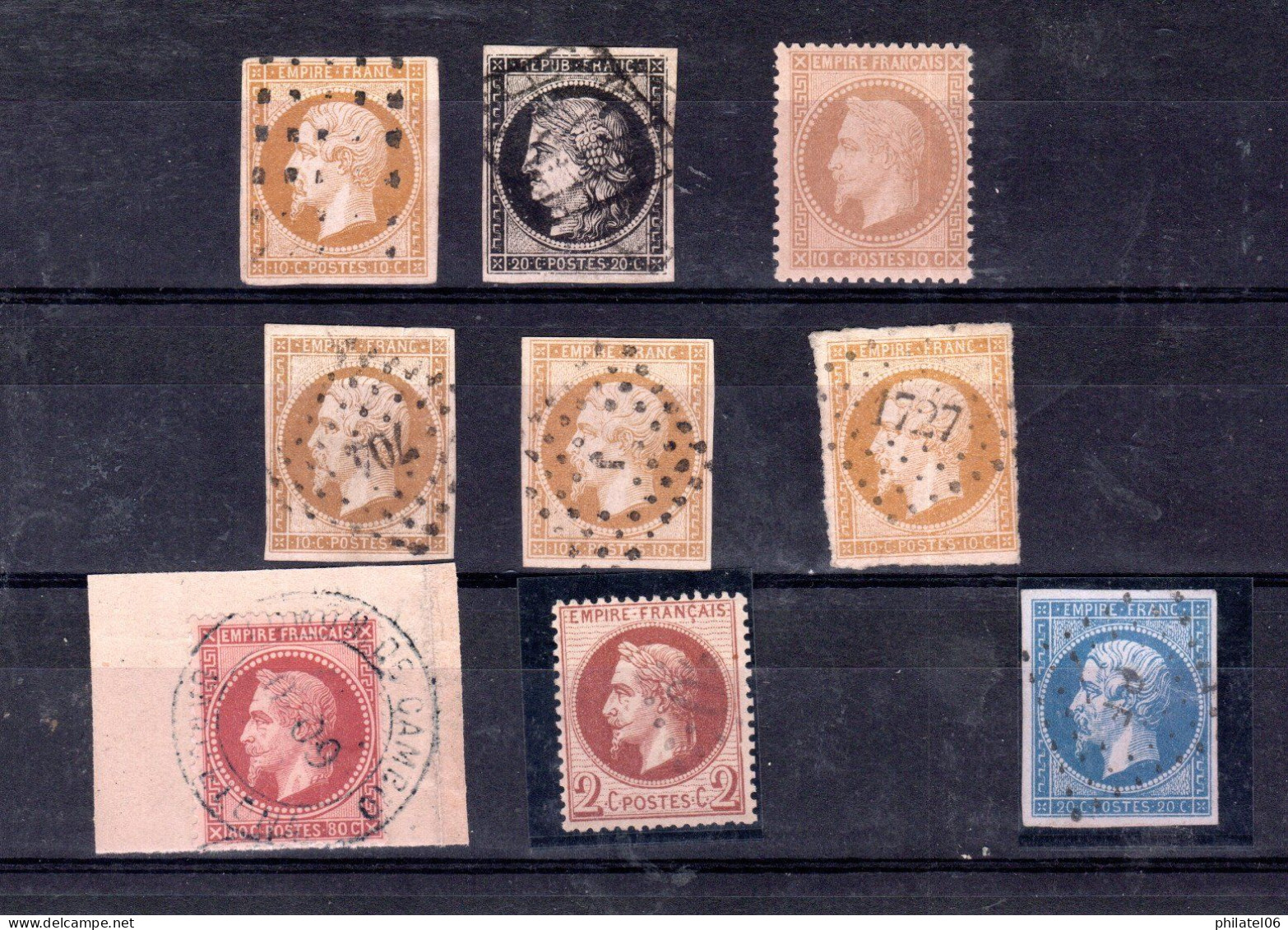 FRANCE, TIMBRES OBLITERES DONT SIGNES ET UN TIMBRE NEUF REGOMME (COTE DU SANS GOMME 225 EUROS) - Other & Unclassified