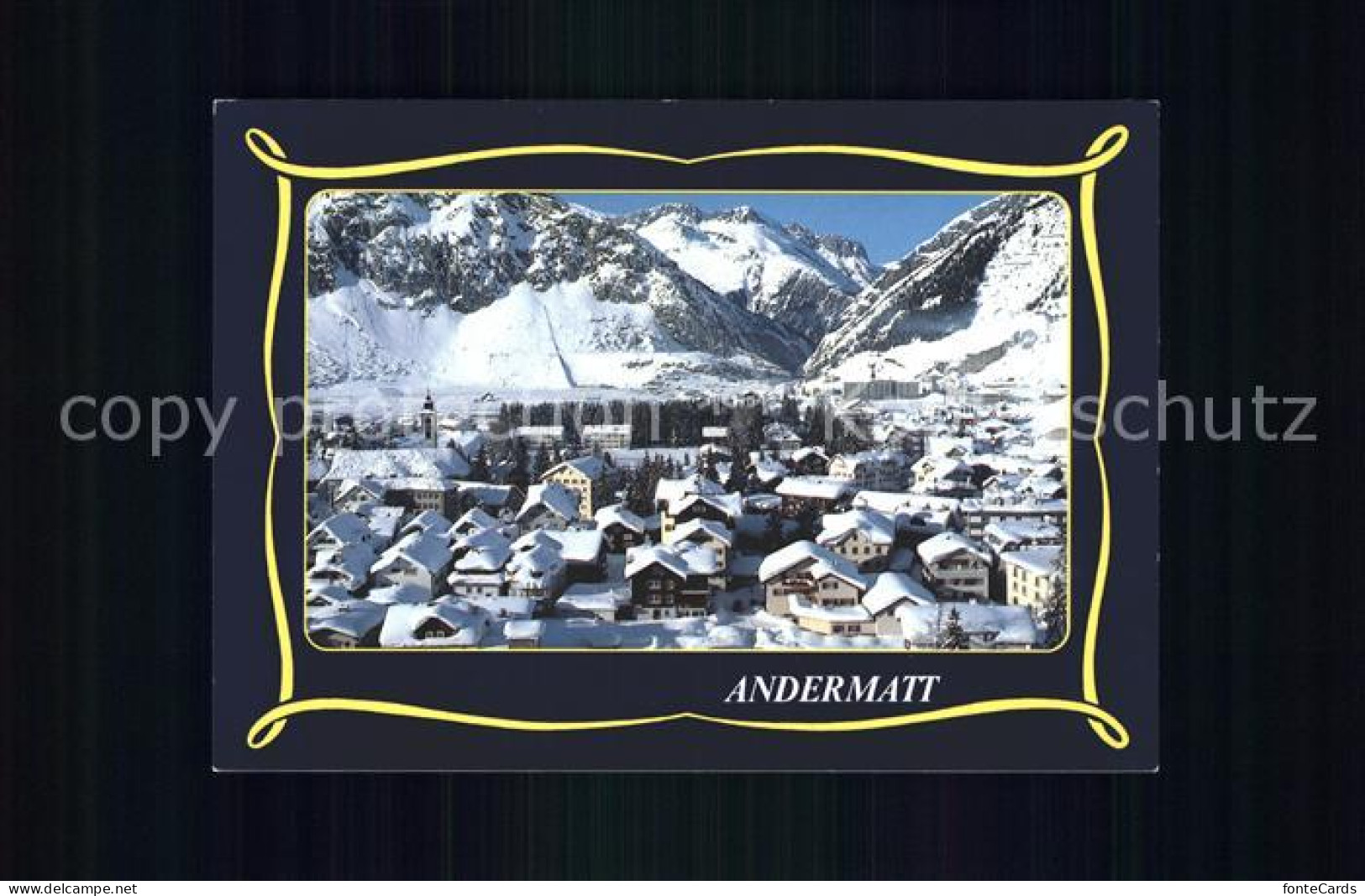 11963578 Andermatt Panorama Wintersportplatz Alpen Andermatt - Otros & Sin Clasificación