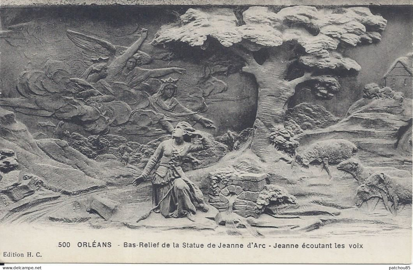 CPA France   CP France Centre Val De Loire  45 Loiret   Bas-relief De La Statue De Jeanne D’Arc. Jeanne écoutant Les Voi - Orleans