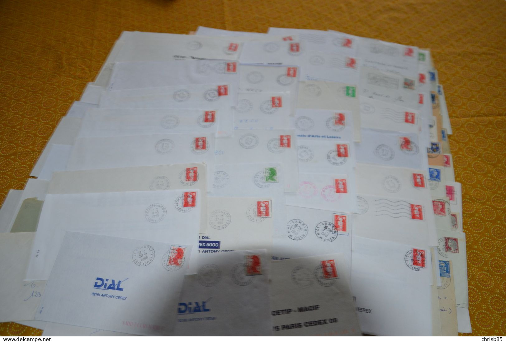 Lot Années 1950 1990 Oblitérations Département Du  LOIR ET CHER 41 Environ 750 Enveloppes Entières - Handstempel