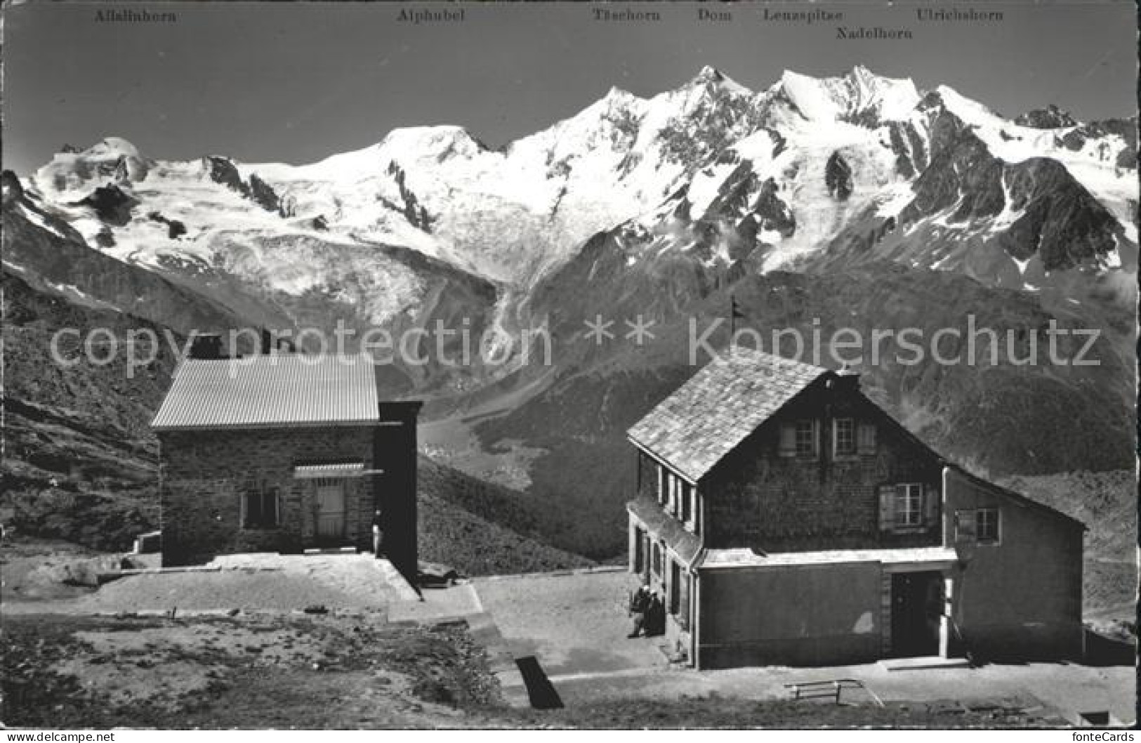 11963511 Weissmieshuette Schutzhaus Walliser Alpen Saas Tal Saas Grund - Autres & Non Classés