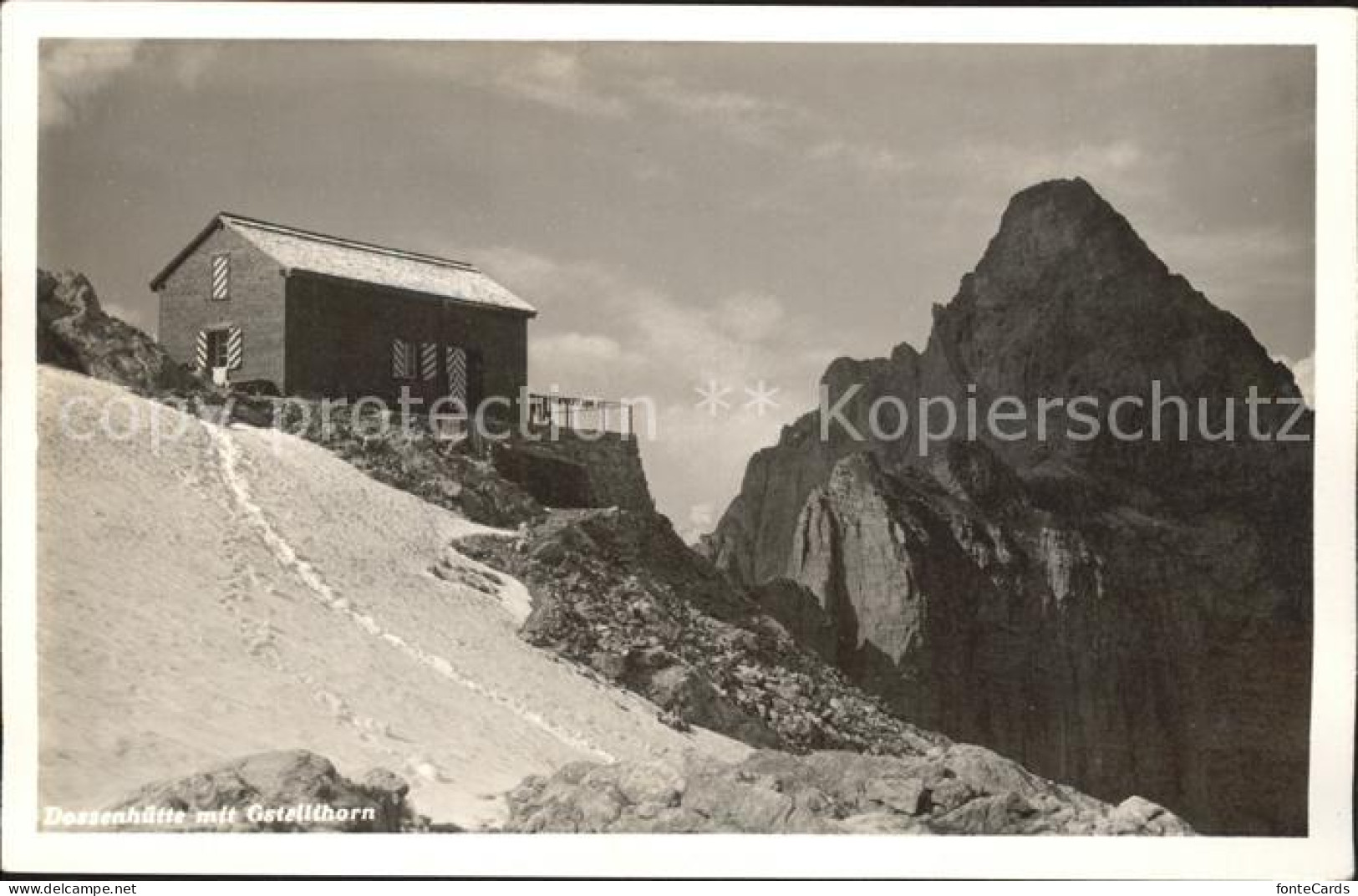 11963494 Dossenhuette Mit Gstellihorn Schutzhaus Berner Alpen Dossenhuette - Autres & Non Classés