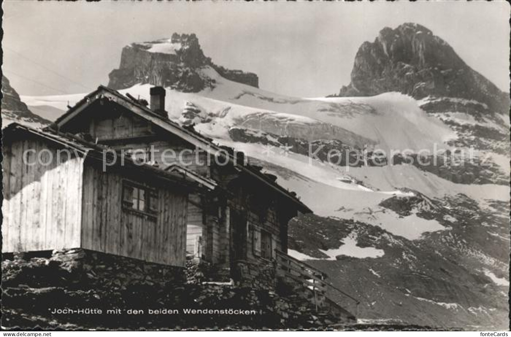 11963493 Jochhuette Mit Wendenstoecken Schutzhaus Urner Alpen Stans - Other & Unclassified