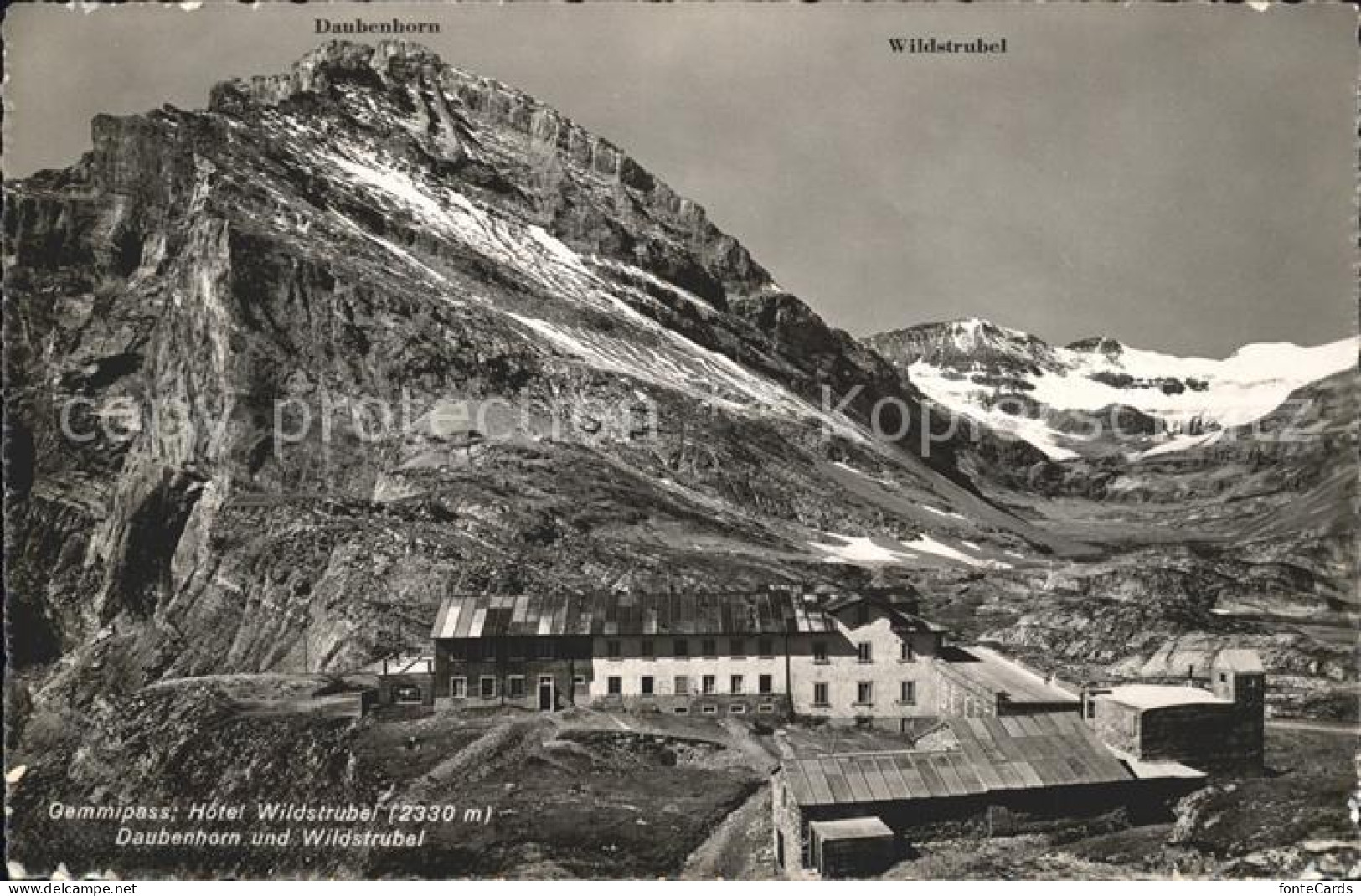 11962374 Gemmipass Wallis Hotel Wildstrubel Daubenhorn Wildstrubel Gebirgspass G - Sonstige & Ohne Zuordnung