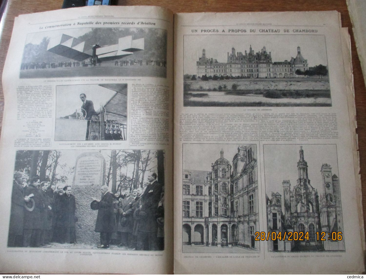 LE GRAND HEBDOMADAIRE ILLUSTRE DU NORD 23 NOVEMBRE 1924 CINQUANTENAIRE DU COURONNEMENT DE NOTRE DAME DE LA TREILLE,AVIA - Picardie - Nord-Pas-de-Calais