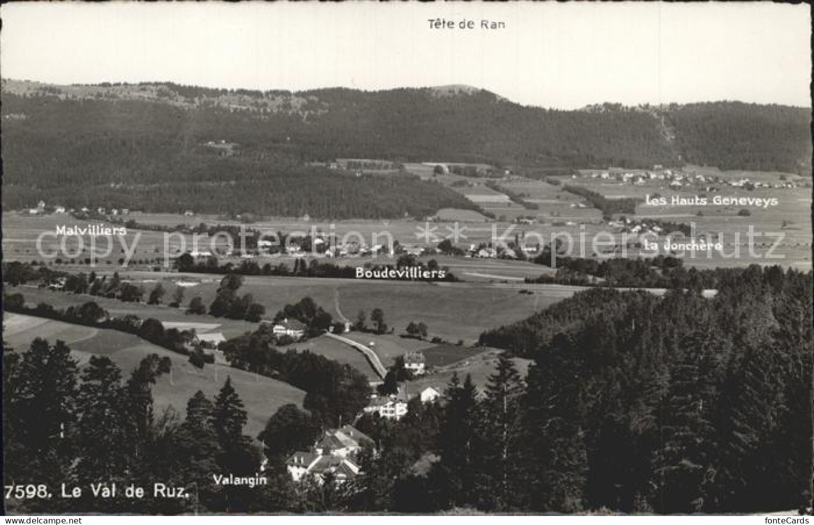 11962330 Val De Ruz Panorama La Chaux-de-Fonds - Autres & Non Classés