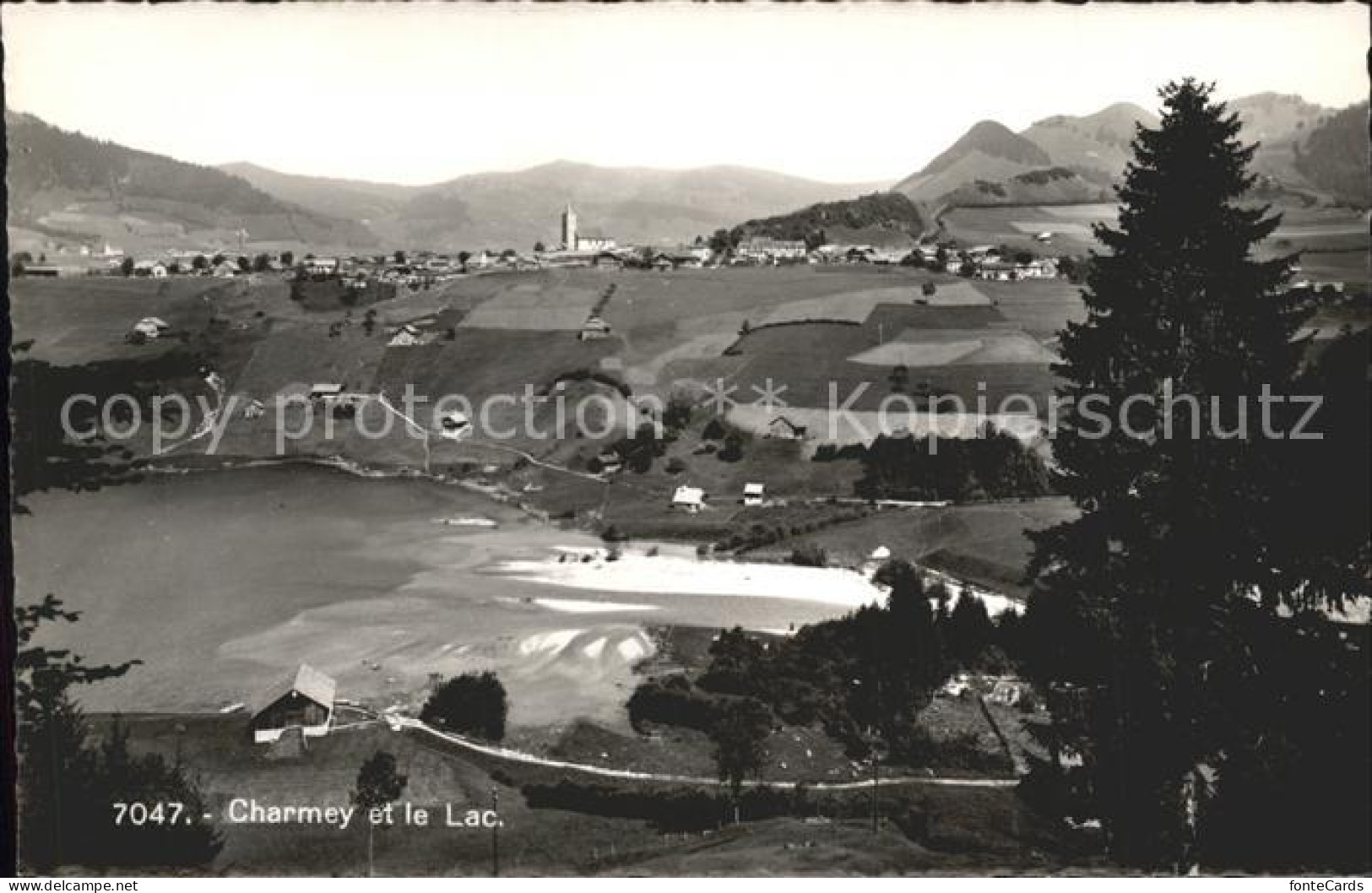 11962308 Charmey Panorama Lac De Montsalvens Charmey - Otros & Sin Clasificación